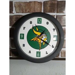 Green Vikings Football Quartz Clock